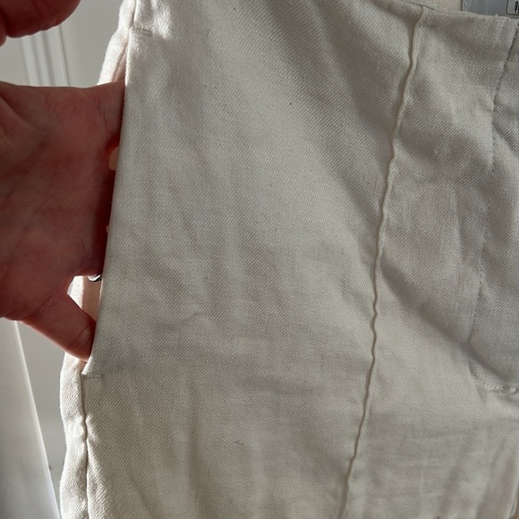 Saunders x RTR White Linen Shorts - Picture 10 of 12